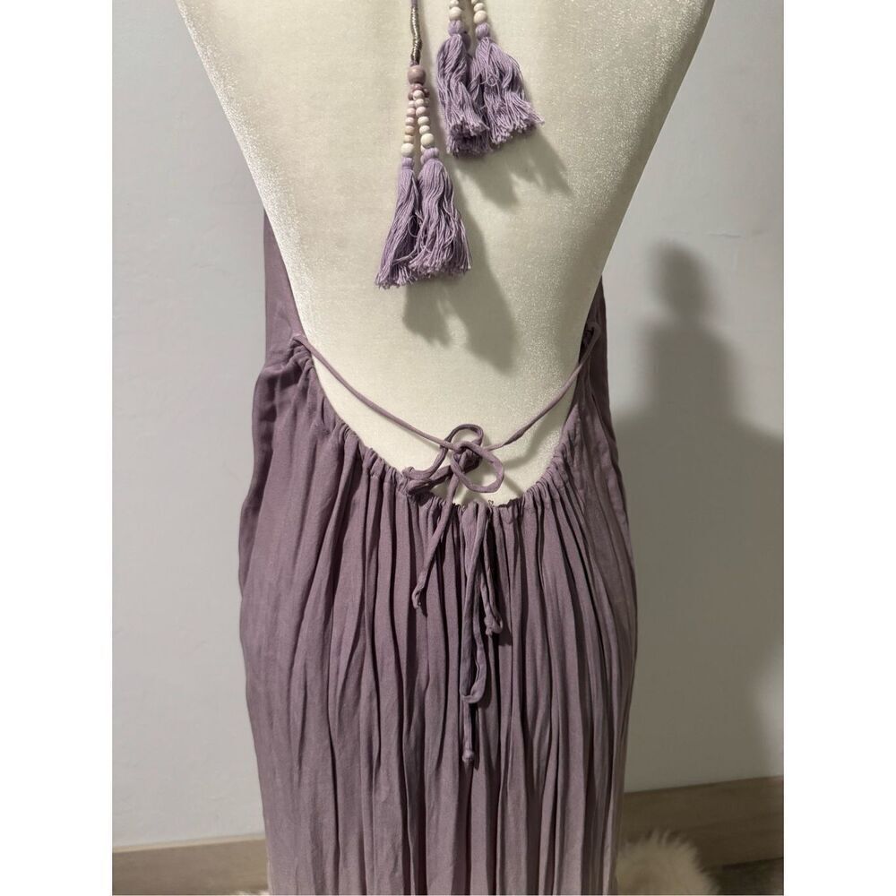 Young Fabulous & Broke dip Dye boho sleeveless maxi dress XS - Picture 7 of 8